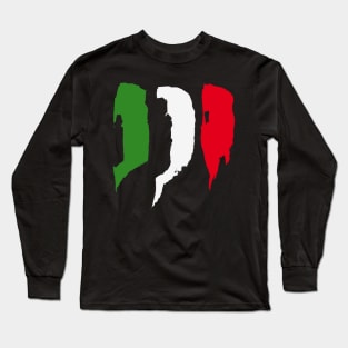 Italy flag - Brush Strokes Long Sleeve T-Shirt